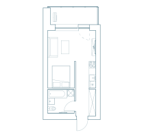 Parduodamas butas Lazdynėlių g., Lazdynėliai, Vilniaus m., Vilniaus m. sav., 31.41 m² ploto 1 kambarys 7