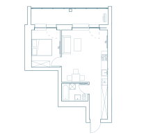 Parduodamas butas Lazdynėlių g., Lazdynėliai, Vilniaus m., Vilniaus m. sav., 43.92 m² ploto 2 kambariai 14