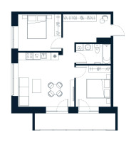 Parduodamas butas Pilaitė, Vilniaus m., Vilniaus m. sav., 59.16 m² ploto 3 kambariai 15