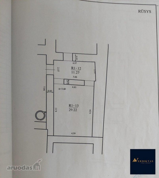 Parduodamos patalpos Šv. Stepono g., Senamiestis, Vilniaus m., Vilniaus m. sav., 29 m² ploto 12