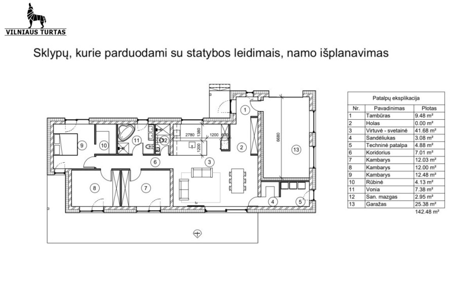 Parduodamas sklypas Savičiūnų k., Vilniaus r. sav., 13.7 a ploto 3