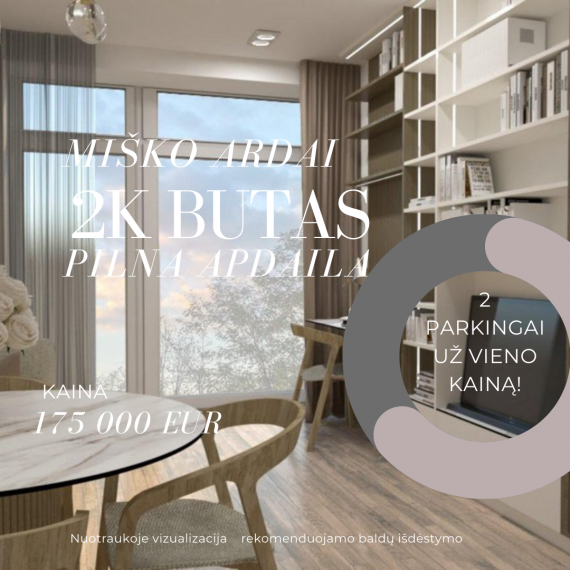 Parduodamas butas Burbiškių g., Burbiškės, Vilniaus m., Vilniaus m. sav., 40 m² ploto 2 kambariai 1