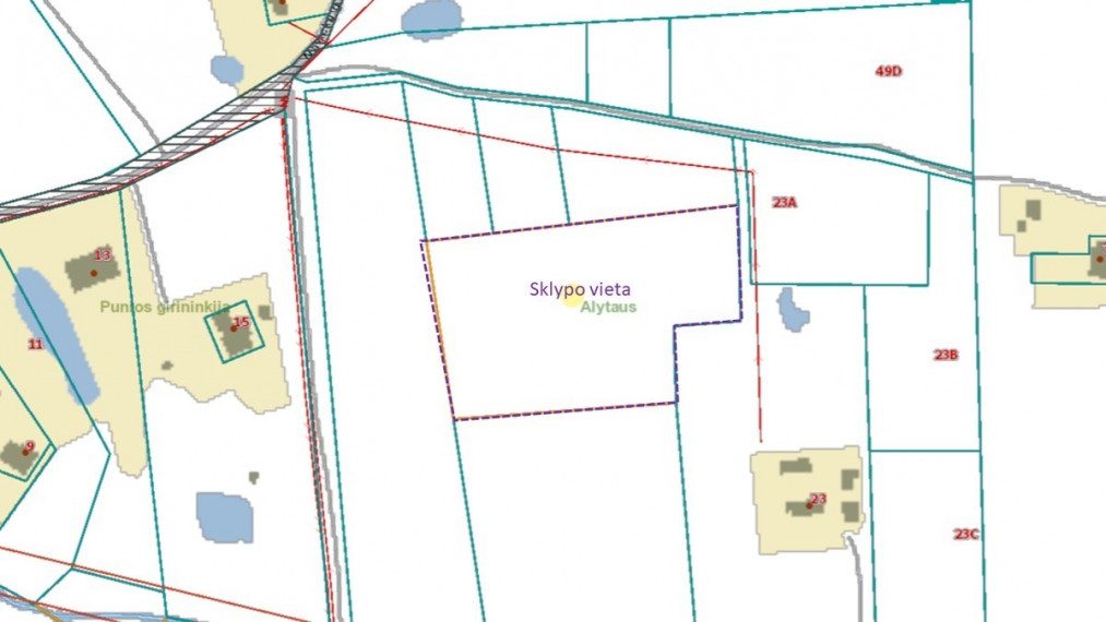 Parduodamas kitos paskirties sklypas Navickų k., Alytaus r. sav., 102 a ploto 13