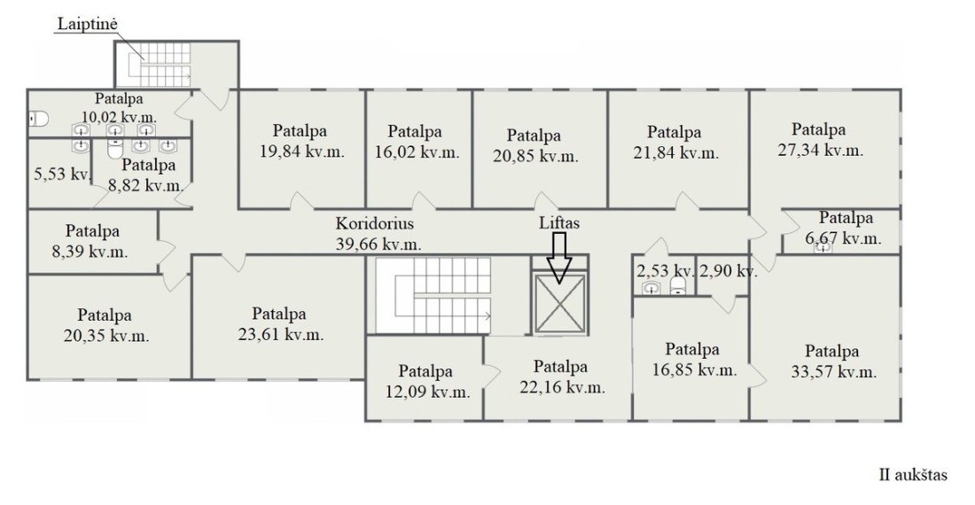 Nuomojamos administracinės, gamybinės, kitos paskirties, sandėliavimo patalpos Lauko g., Karmėlavos mstl., Kauno r. sav., 200 m2 ploto 2