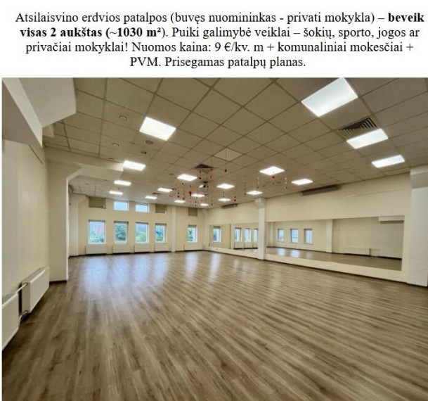 Nuomojamos administracinės, kitos paskirties, paslaugų patalpos Laisvės pr. 58, Vilnius, Viršuliškės, Vilniaus m., Vilniaus m. sav., 18 m2 ploto 12