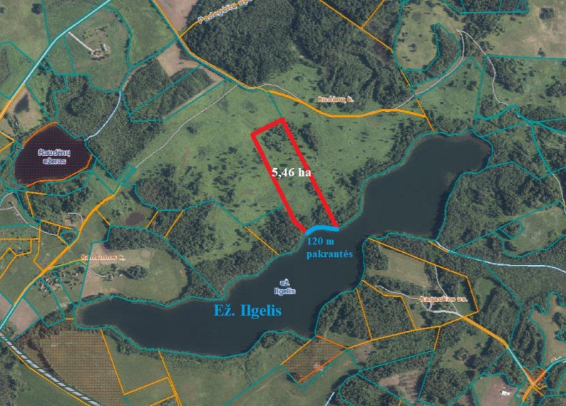 Parduodamas sklypas Rudėnų k., Zarasų r. sav., 546 a ploto 1