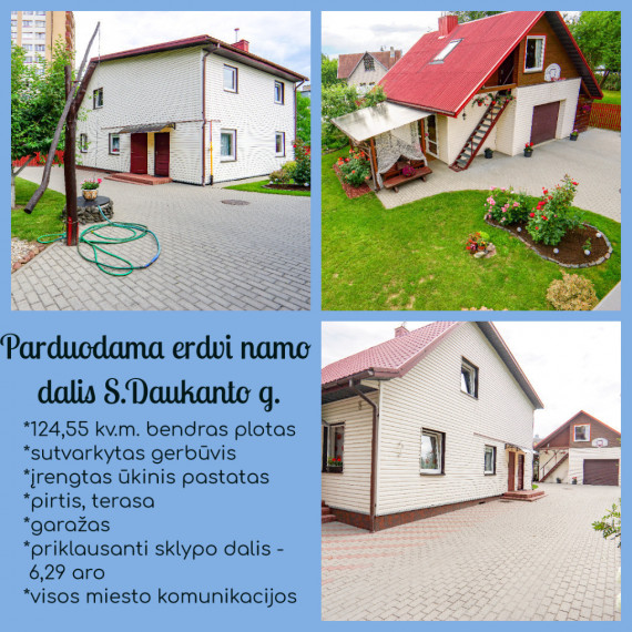 Parduodamas namas S. Daukanto g., Centras, Panevėžio m., Panevėžio m. sav., 124.55 m2 ploto, 2 aukštai 3