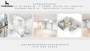 Parduodamas butas Daugėliškio g., Šnipiškės, Vilniaus m., Vilniaus m. sav., 65.59 m2 ploto, 3 kambariai 28