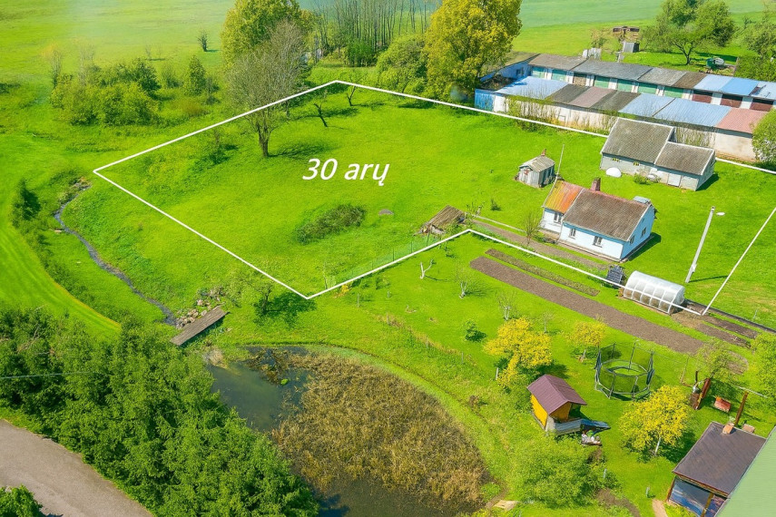 Parduodamas namas Lauko g., Kelmės m., Kelmės r. sav., 42.13 m2 ploto, 1 aukštai 1