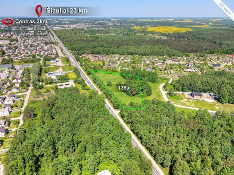 Parduodamas  sklypas Miško g., Radviliškio m., Radviliškio r. sav., 136 a ploto 2