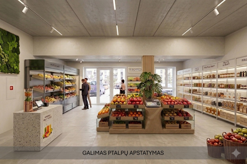Parduodamos administracinės, kitos paskirties, paslaugų, prekybos patalpos Lazdynėlių g., Lazdynėliai, Vilniaus m., Vilniaus m. sav., 68.5 m2 ploto 4