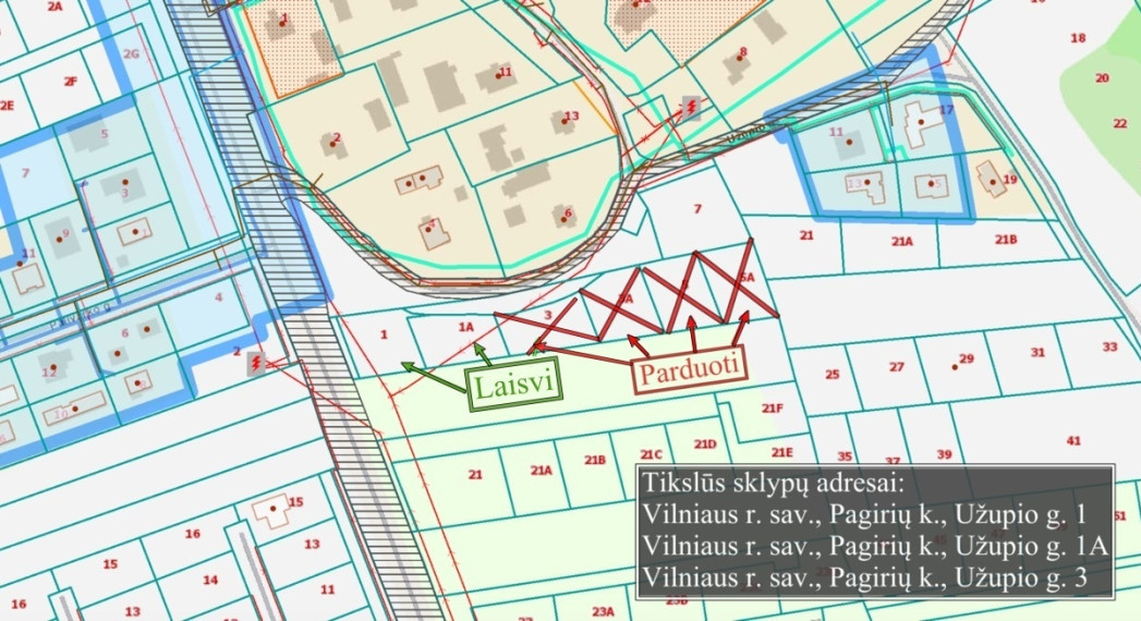 Parduodamas sklypas Užupio g., Pagirių k., Vilniaus r. sav., 11 a ploto 4