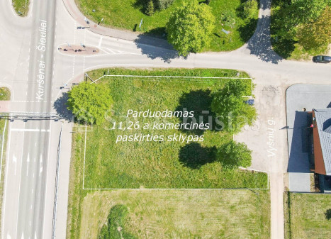 Parduodamas  sklypas Lukšių k., Šiaulių r. sav., 11.26 a ploto