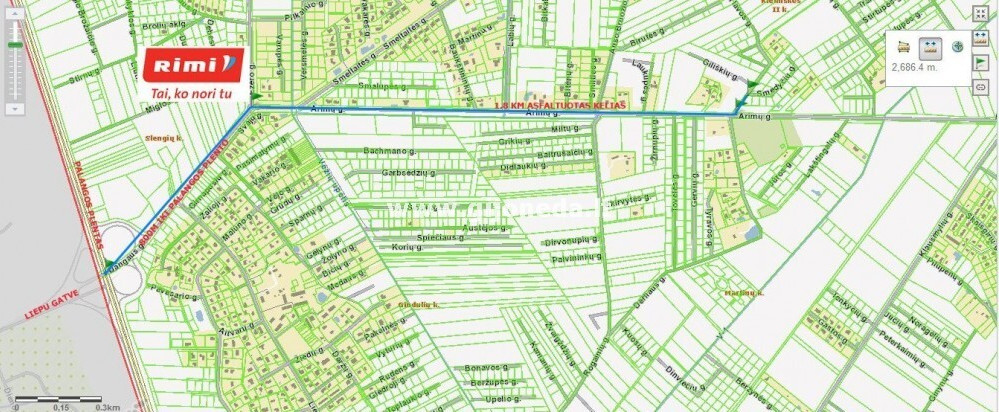 Parduodamas daugiaaukštės gyvenamosios paskirties sklypas Klemiškės II k., Klaipėdos r. sav., 8.6 a ploto 2