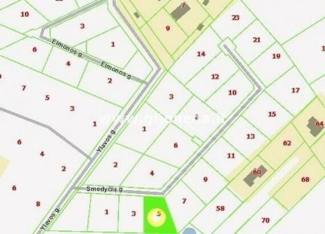 Parduodamas daugiaaukštės gyvenamosios paskirties sklypas Klemiškės II k., Klaipėdos r. sav., 8.6 a ploto