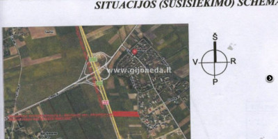 Parduodamas daugiaaukštės gyvenamosios paskirties sklypas Kalnelio g., Gindulių k., Klaipėdos r. sav., 11 a ploto 2