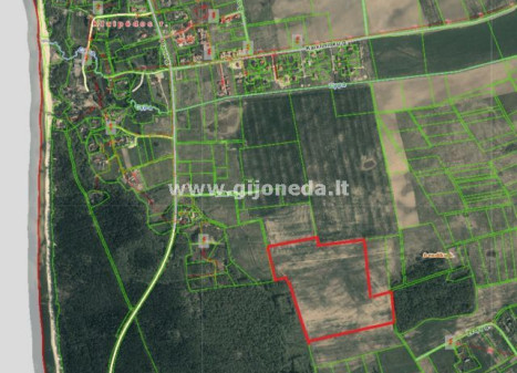 Parduodamas daugiaaukštės gyvenamosios paskirties sklypas Karklės k., Klaipėdos r. sav., 1840 a ploto