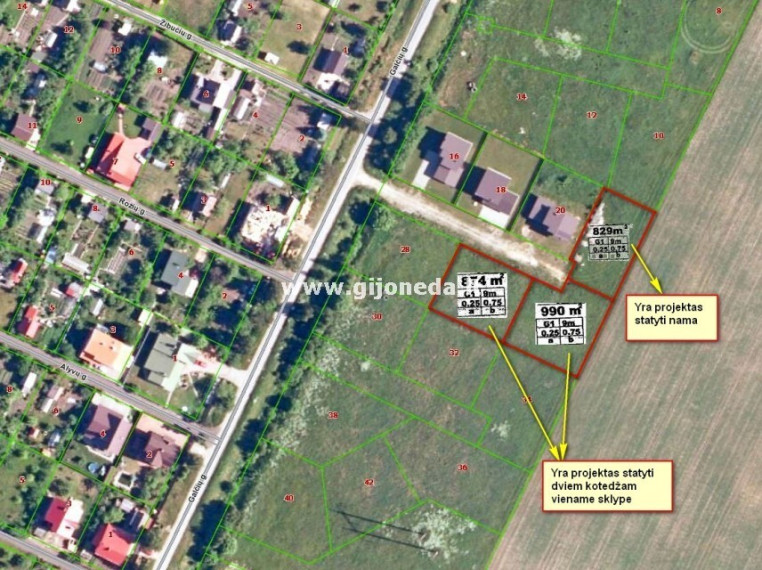 Parduodamas daugiaaukštės gyvenamosios paskirties sklypas Galčių g., Kiškėnų k., Klaipėdos r. sav., 9 a ploto 2