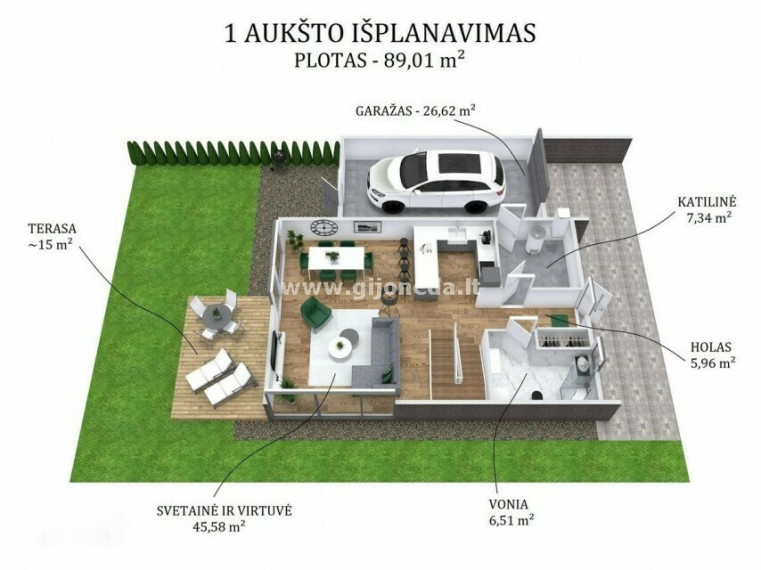 Parduodamas namas Žaibo g., Tauralaukio k., Klaipėdos r. sav., 127 m2 ploto, 2 aukštai 7