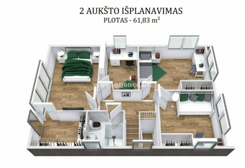 Parduodamas namas Žaibo g., Tauralaukio k., Klaipėdos r. sav., 127 m2 ploto, 2 aukštai 9