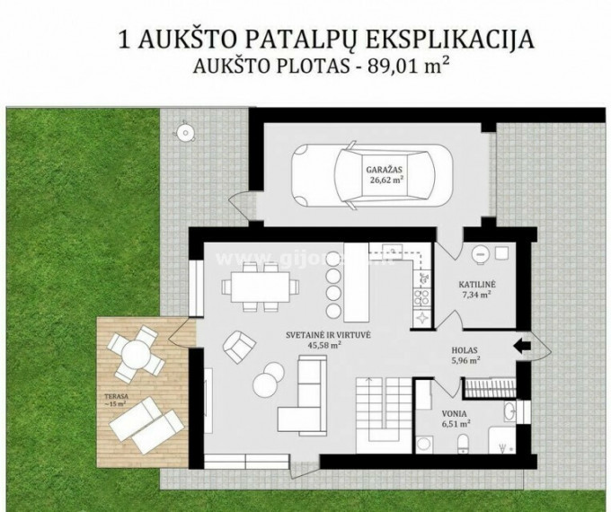 Parduodamas namas Žaibo g., Tauralaukio k., Klaipėdos r. sav., 127 m2 ploto, 2 aukštai 10