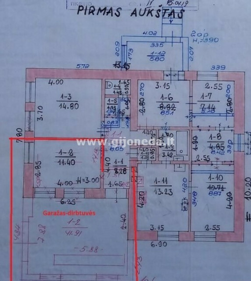Parduodamas namas Girkalių k., Klaipėdos r. sav., 130 m2 ploto, 1 aukštai 3