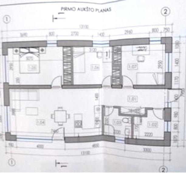 Parduodamas namas Klemiškės II k., Klaipėdos r. sav., 80 m2 ploto, 1 aukštai 2