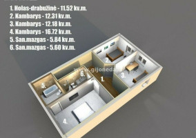 Parduodamas namas Purmalių k., Klaipėdos r. sav., 155 m2 ploto, 2 aukštai 5