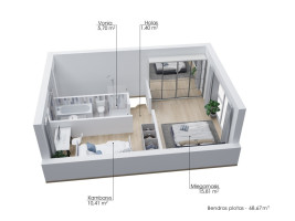 Parduodamas butas Žozefo Pusjė g., Tarandė, Vilniaus m., Vilniaus m. sav., 69 m2 ploto, 3 kambariai 19