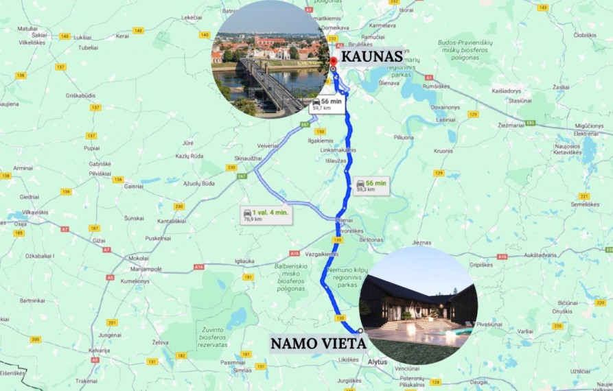 Parduodamas namas Rytmečio g., Butkūnų k., Alytaus r. sav., 296.34 m2 ploto, 1 aukštai 34