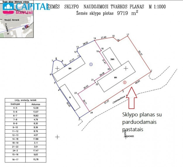 Parduodamos administracinės, gamybinės, kitos paskirties, paslaugų, prekybos, sandėliavimo patalpos J. Dalinkevičiaus g.2, Naujosios Akmenės m., Akmenės r. sav., 2027.2 m2 ploto 9