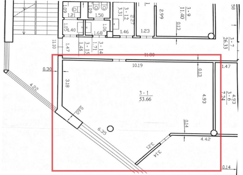 Nuomojamos administracinės, paslaugų, prekybos patalpos Rūdės g., Centras, Šiaulių m., Šiaulių m. sav., 301 m2 ploto 18