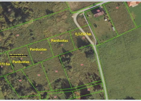 Parduodamas sklypas Grybelių k., 11.7 a ploto