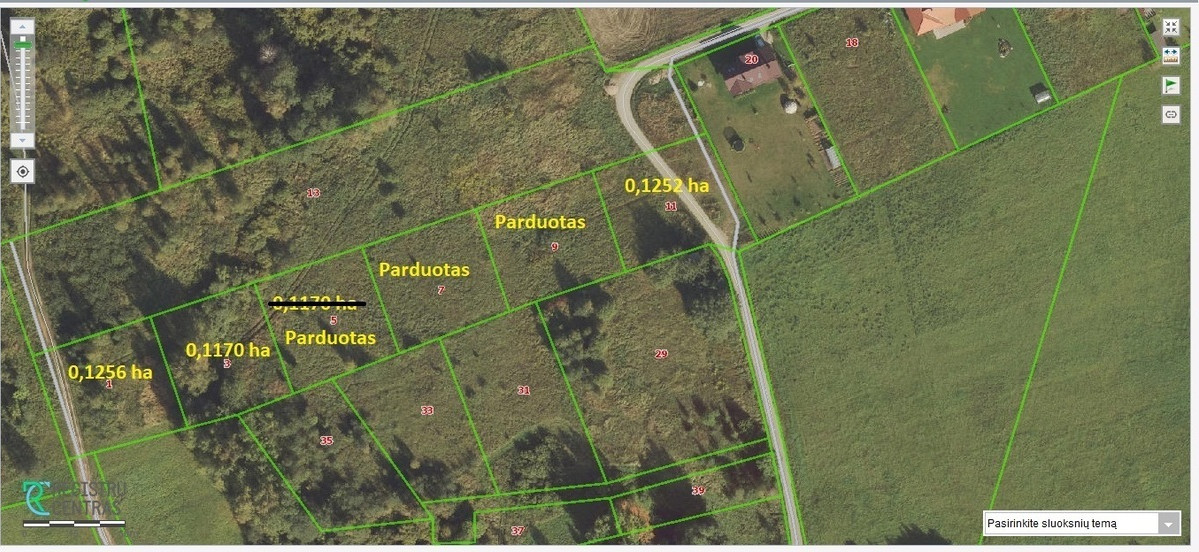 Parduodamas sklypas Grybelių k., 11.7 a ploto 1