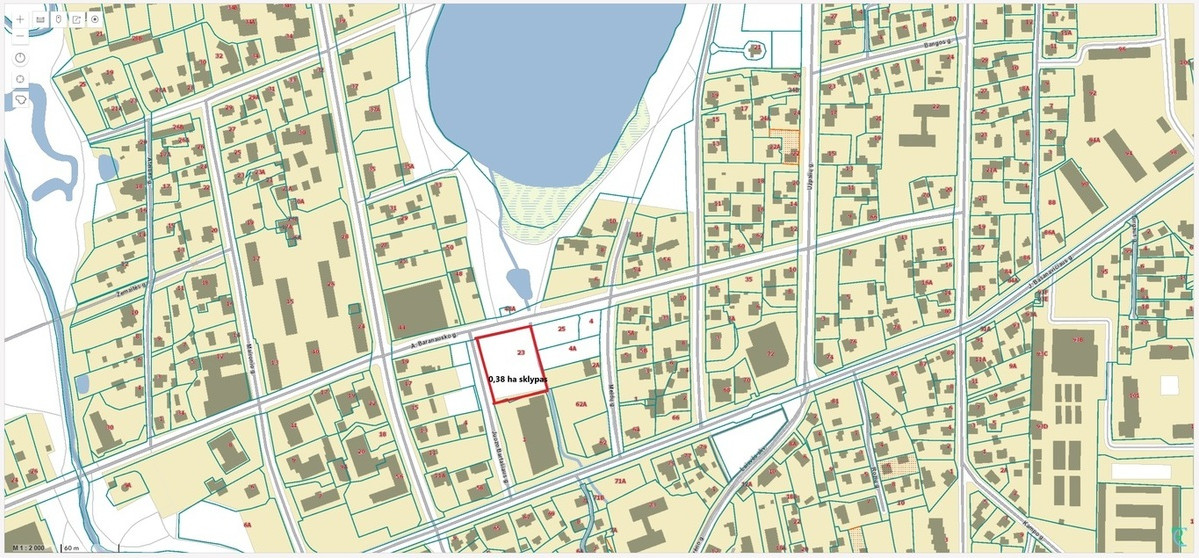 Parduodamas sklypas 38.39 a. Utenos centre 6