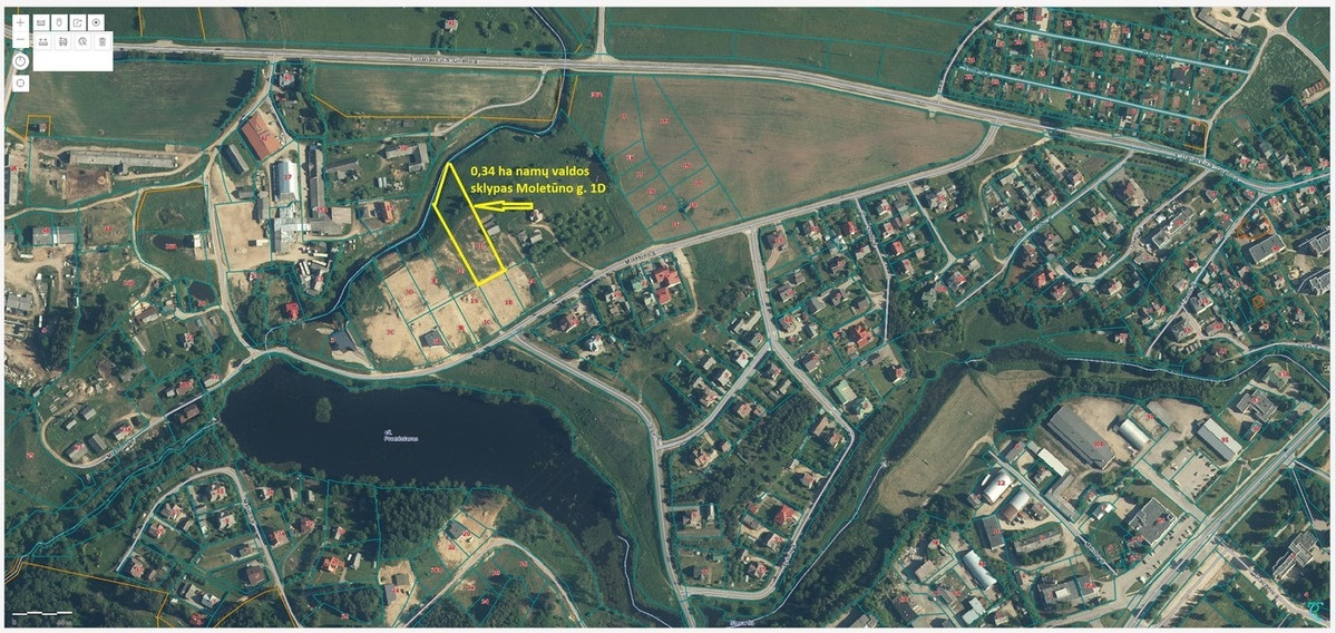 Parduodamas sklypas Moletūno g., Molėtuose, 34 a ploto 1