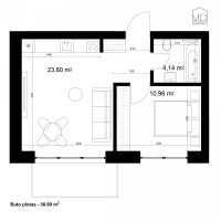 Parduodamas butas Mozūriškių g., Justiniškės, Vilniaus m., Vilniaus m. sav., 39.50 m² ploto 2 kambariai 7