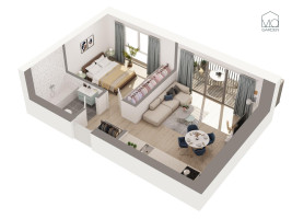 Parduodamas butas Mozūriškių g., Justiniškės, Vilniaus m., Vilniaus m. sav., 39.50 m² ploto 2 kambariai 8