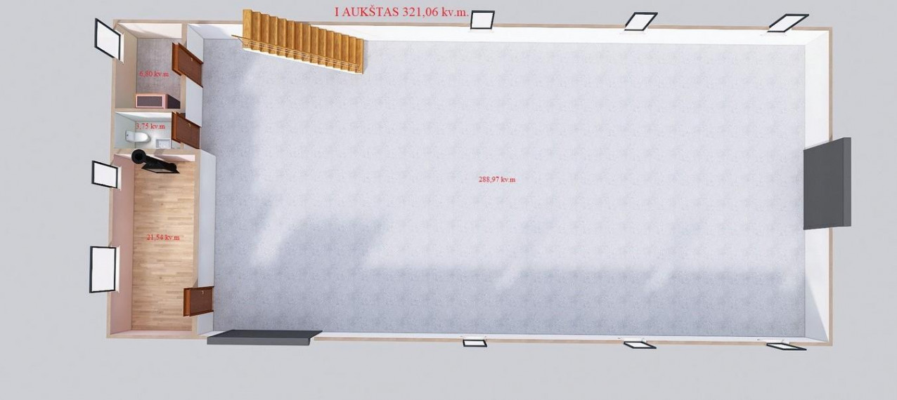 Parduodamos patalpos Žeimių g., Ginkūnų k., Šiaulių r. sav., 1229.00 m² ploto 11