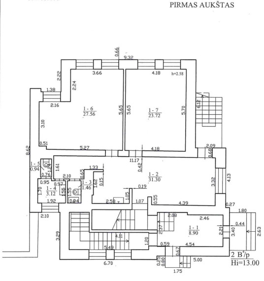 Parduodamos administracinės patalpos Šeškinės g., Šeškinė, Vilniaus m., Vilniaus m. sav., 544.91 m2 ploto 33