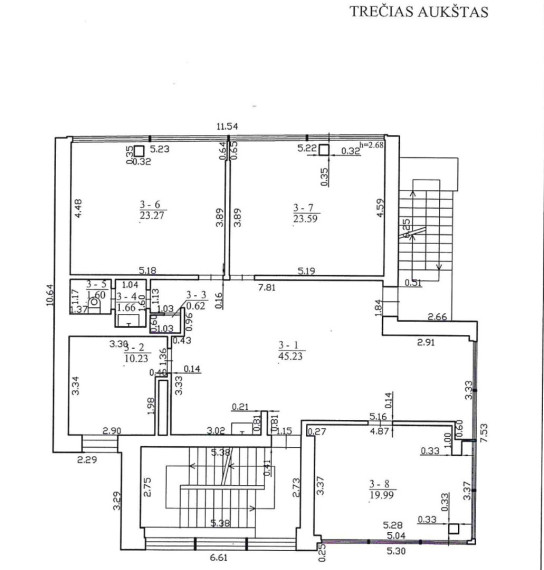 Parduodamos administracinės patalpos Šeškinės g., Šeškinė, Vilniaus m., Vilniaus m. sav., 544.91 m2 ploto 35