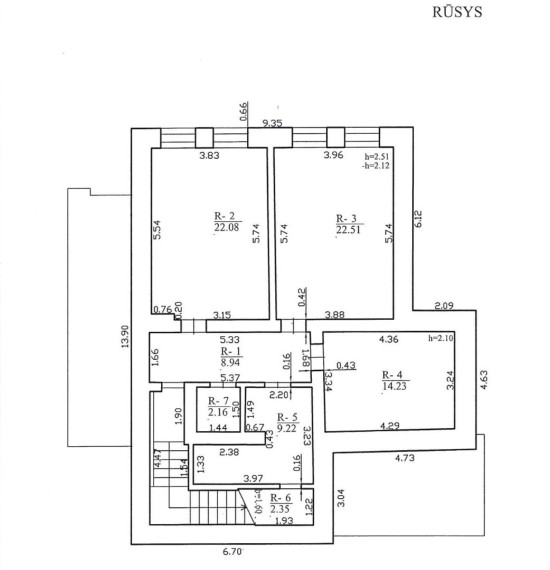 Parduodamos administracinės patalpos Šeškinės g., Šeškinė, Vilniaus m., Vilniaus m. sav., 544.91 m2 ploto 37