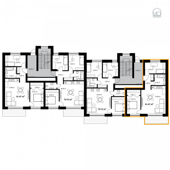 Parduodamas butas Mozūriškių g., Justiniškės, Vilniaus m., Vilniaus m. sav., 62.35 m² ploto 3 kambariai 5
