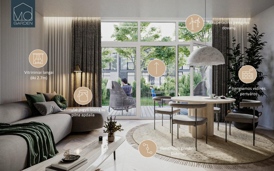 Parduodamas butas Mozūriškių g., Justiniškės, Vilniaus m., Vilniaus m. sav., 62.35 m² ploto 3 kambariai 6