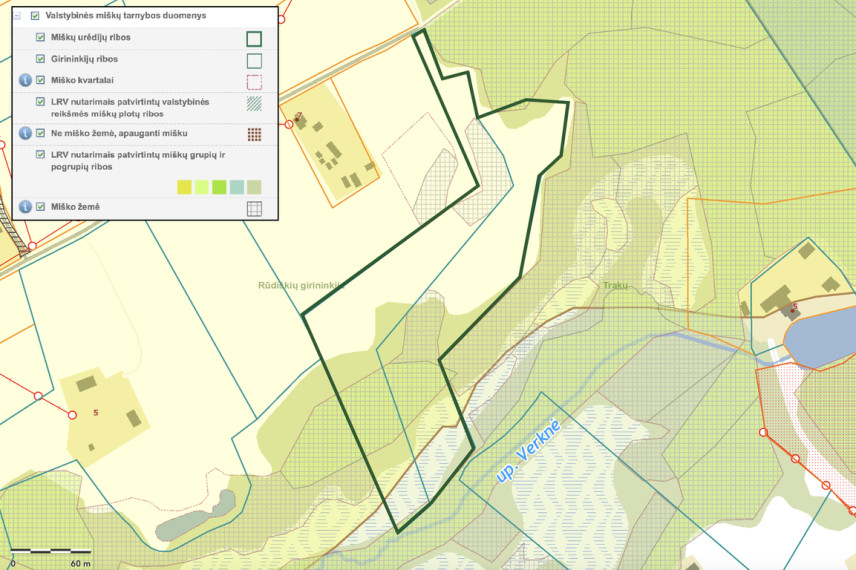 Parduodami du sklypai 2,7393 ha bendro ploto Panošiškių k., Grendavės sen., Trakų r. 3