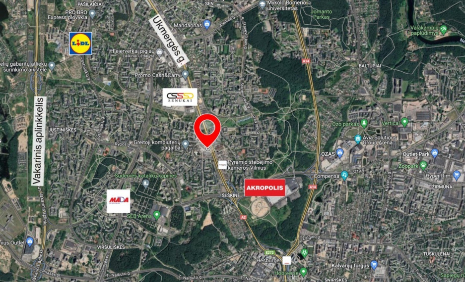 Parduodamos administracinės, paslaugų, prekybos patalpos Ukmergės g., Šeškinė, Vilniaus m., Vilniaus m. sav., 712 m2 ploto 22