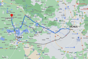 Parduodamas rąstinis sodo namas Trakų r.,  Gratiškių k., Miško g. 29, plotas 94,08 kv.m, sklypas 6 arai 26