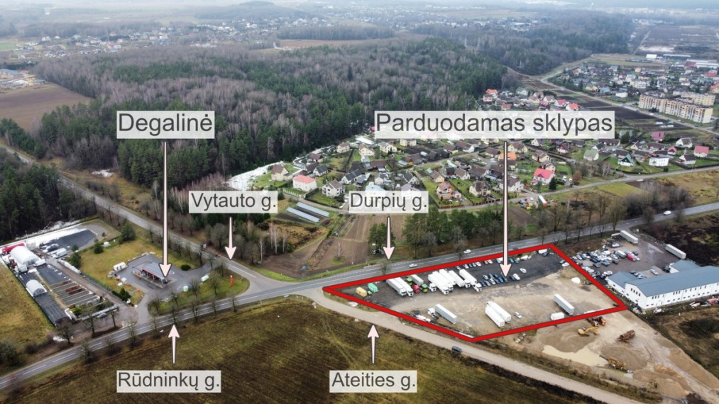 Parduodamas kitos paskirties sklypas Durpių g., Pagiriai, Pagirių k., Vilniaus r. sav., 78.35 a ploto 6