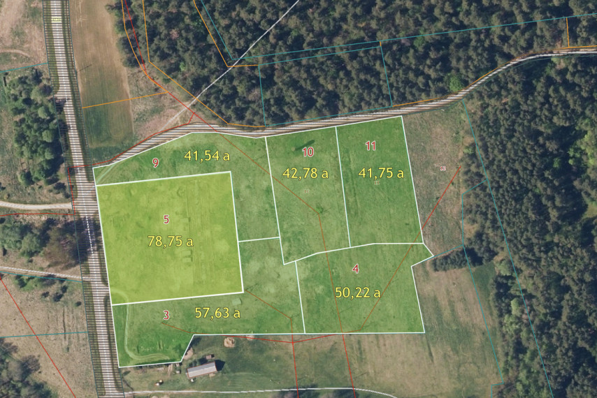 Parduodami gyvenamos ir kitos paskirties sklypai Vilkokšnio k., Trakų r. 9