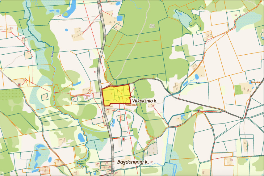 Parduodami gyvenamos ir kitos paskirties sklypai Vilkokšnio k., Trakų r. 12